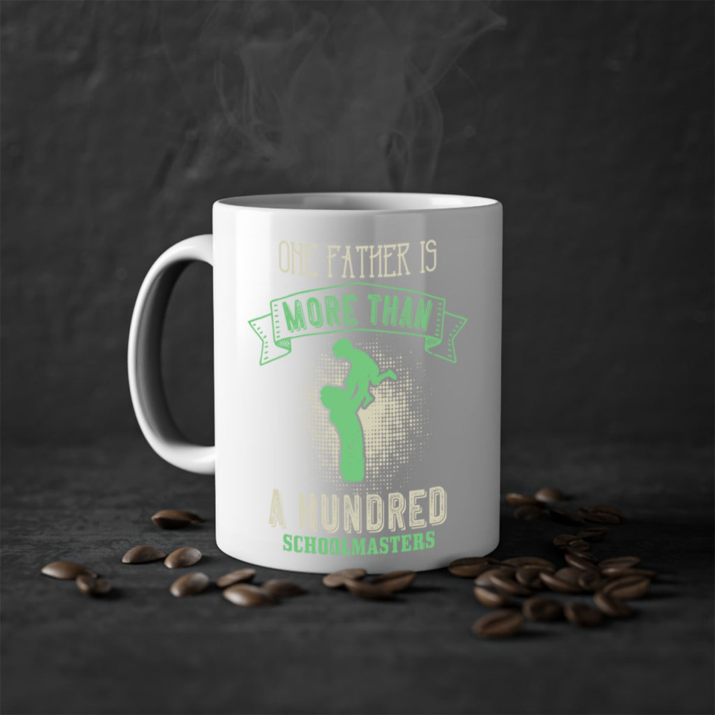 one father is more than a hundred schoolmasters 193#- fathers day-Mug / Coffee Cup