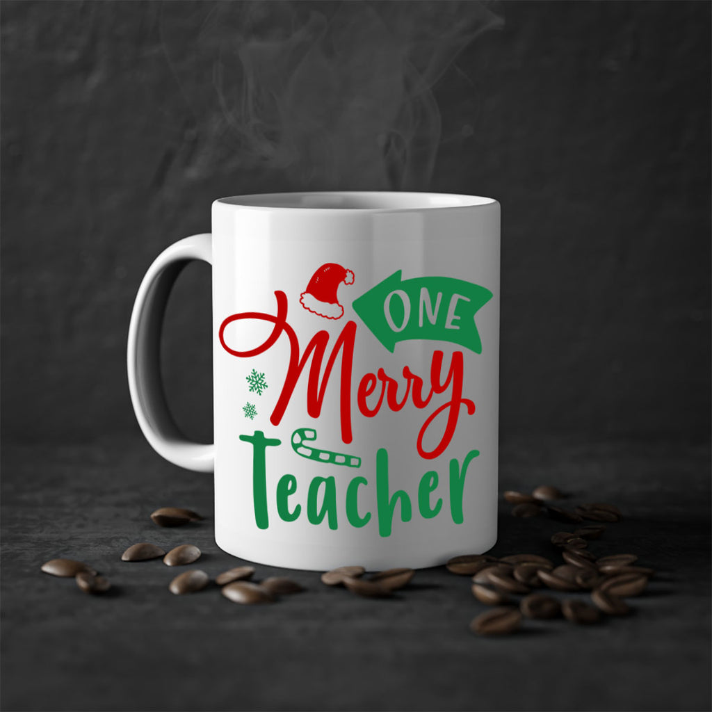 one merry teacher style 575#- christmas-Mug / Coffee Cup