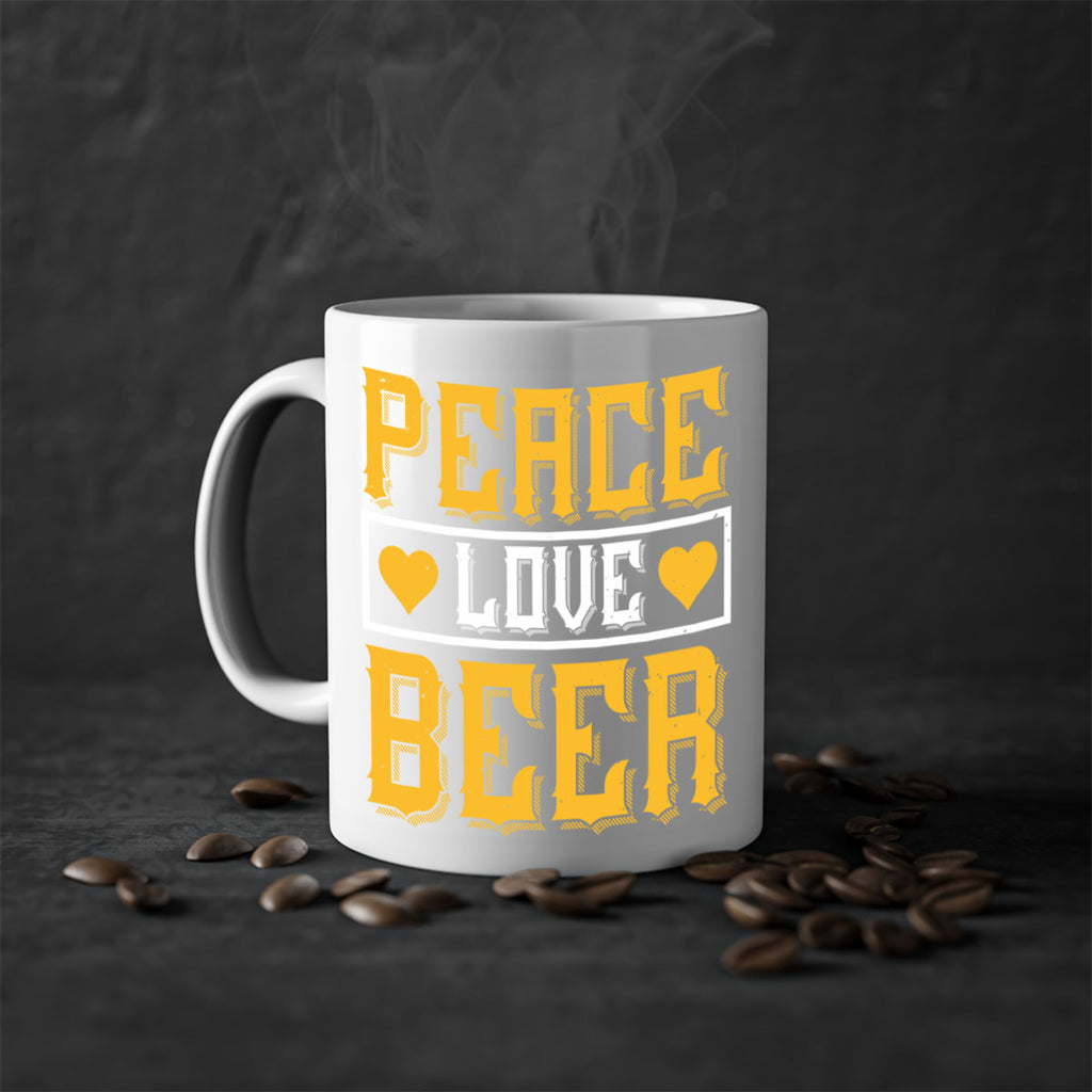 peace love beer 53#- beer-Mug / Coffee Cup