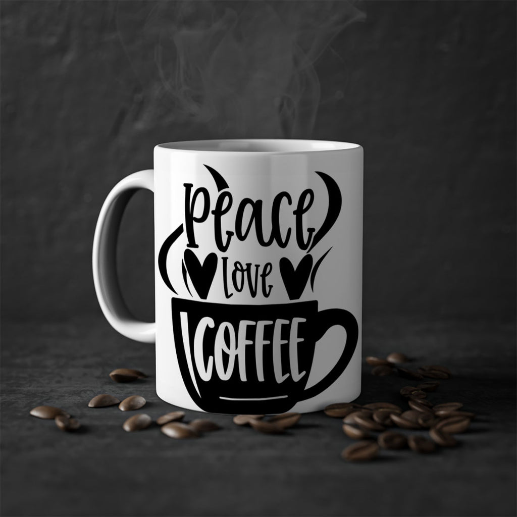 peace love coffee 48#- coffee-Mug / Coffee Cup