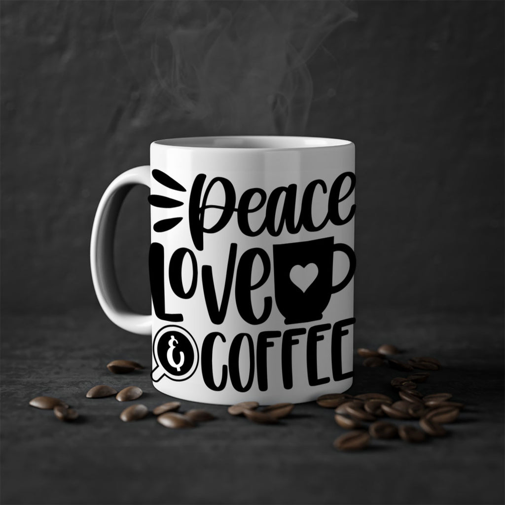 peace love coffee 49#- coffee-Mug / Coffee Cup