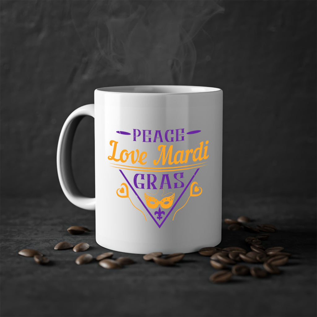 peace love mardi gras 39#- mardi gras-Mug / Coffee Cup