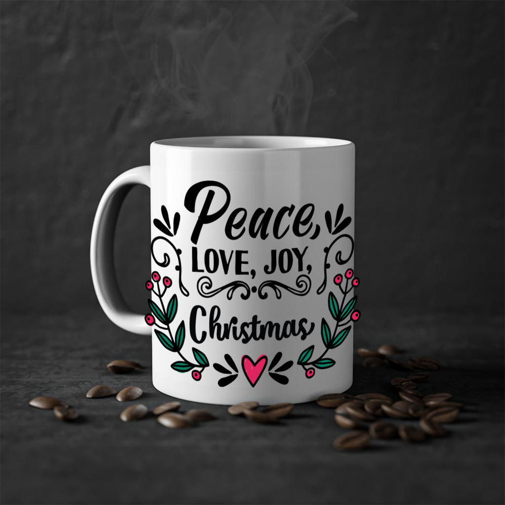 peace, love, joy, christmas style 587#- christmas-Mug / Coffee Cup
