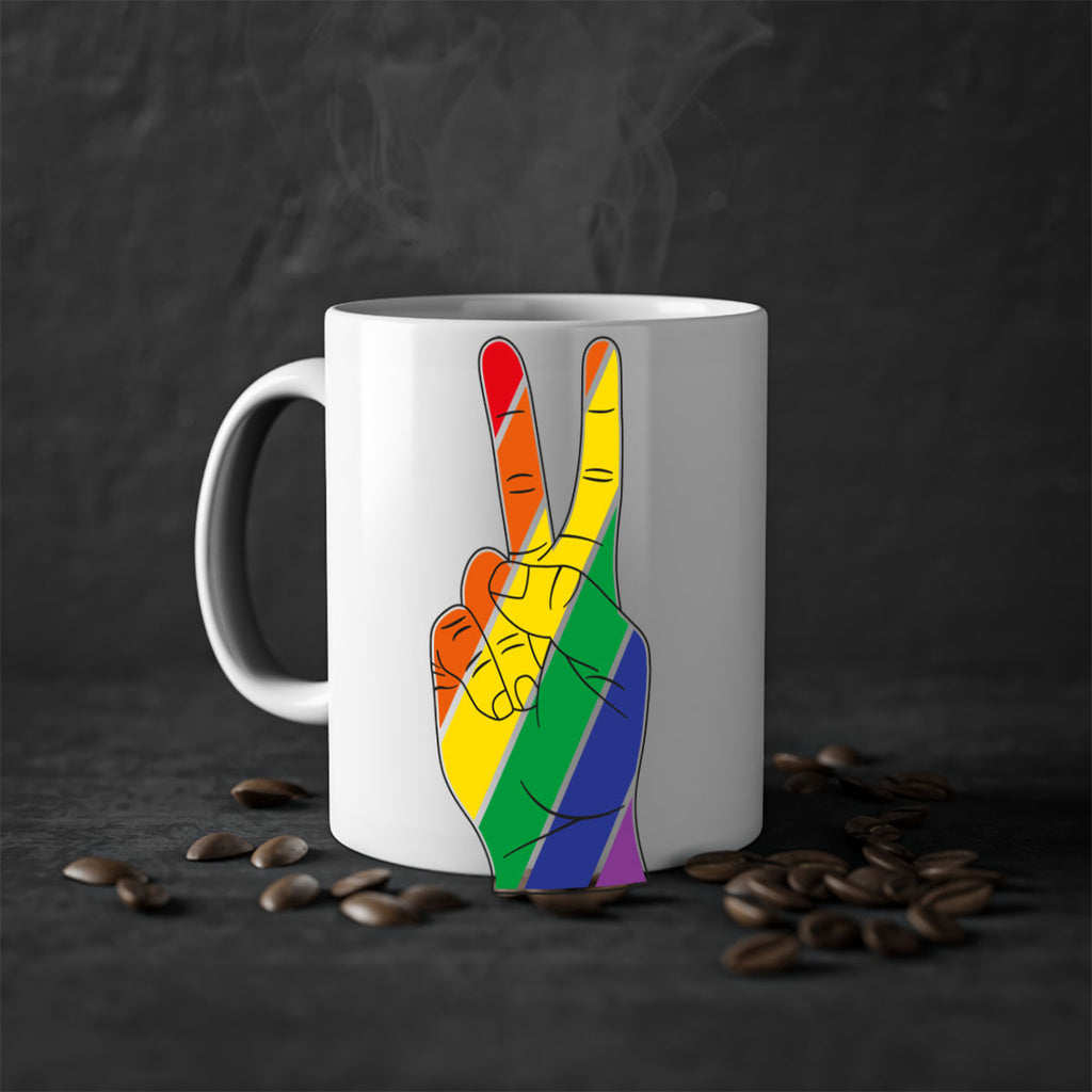 peacehand 72#- lgbt-Mug / Coffee Cup