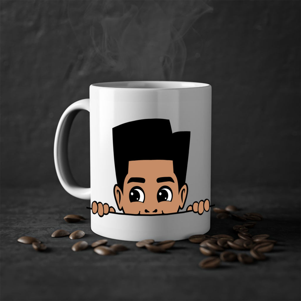 peekaboo boy 18#- Black men - Boys-Mug / Coffee Cup