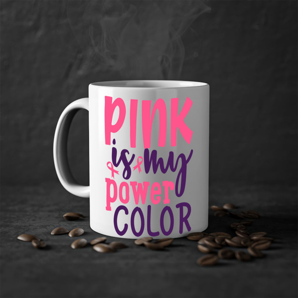 pink is my power color Style 5#- breast cancer-Mug / Coffee Cup