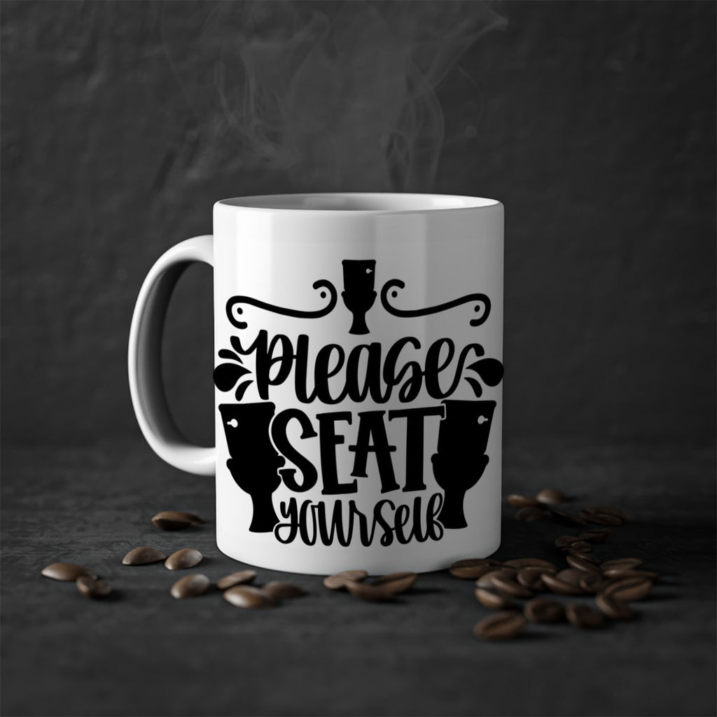 please seat yourself 21#- bathroom-Mug / Coffee Cup