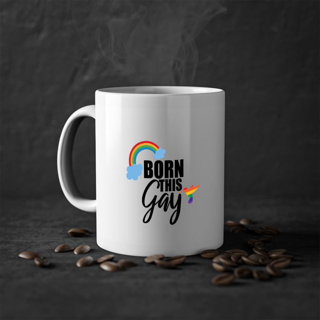 pride born this gay 68#- lgbt-Mug / Coffee Cup