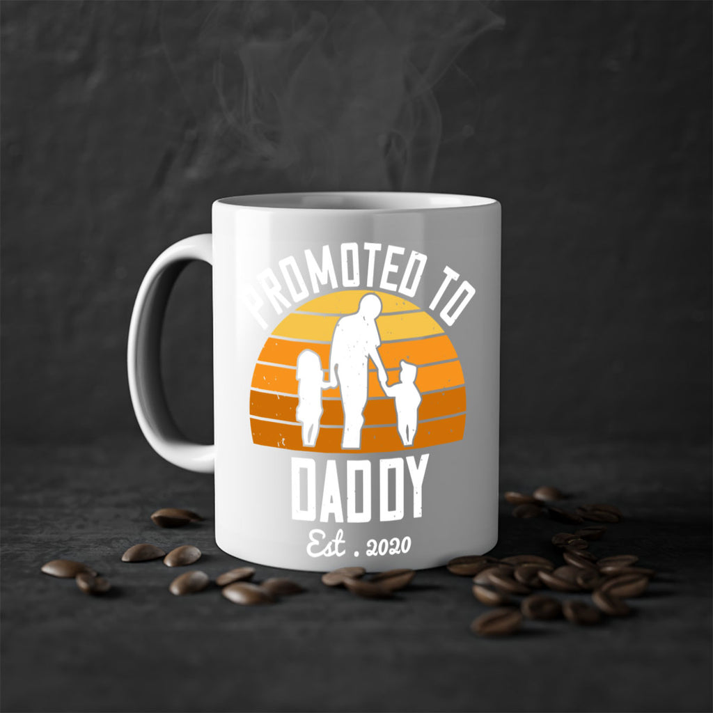 promoted to daddy est 187#- fathers day-Mug / Coffee Cup