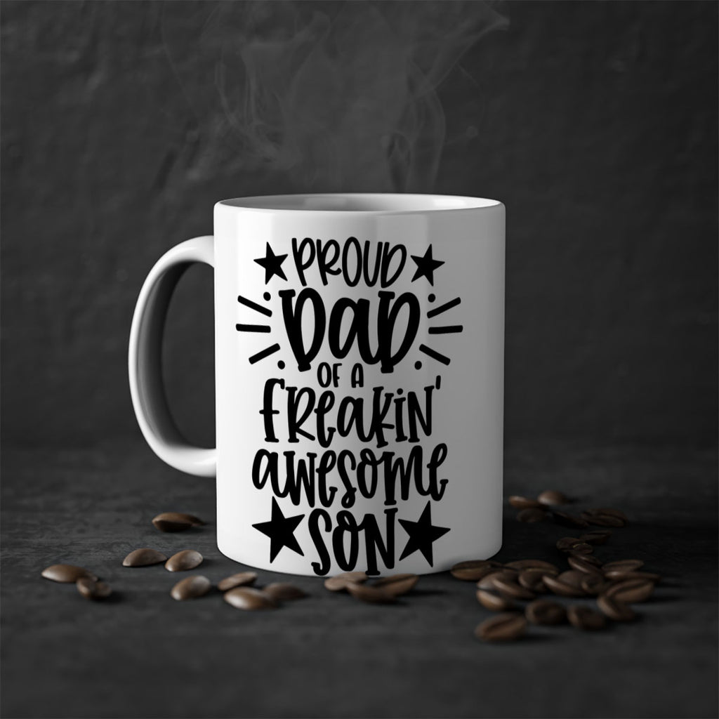 proud dad of a freakin awesome son 23#- fathers day-Mug / Coffee Cup