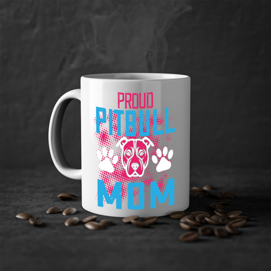 proud pitbull mom 70#- mom-Mug / Coffee Cup