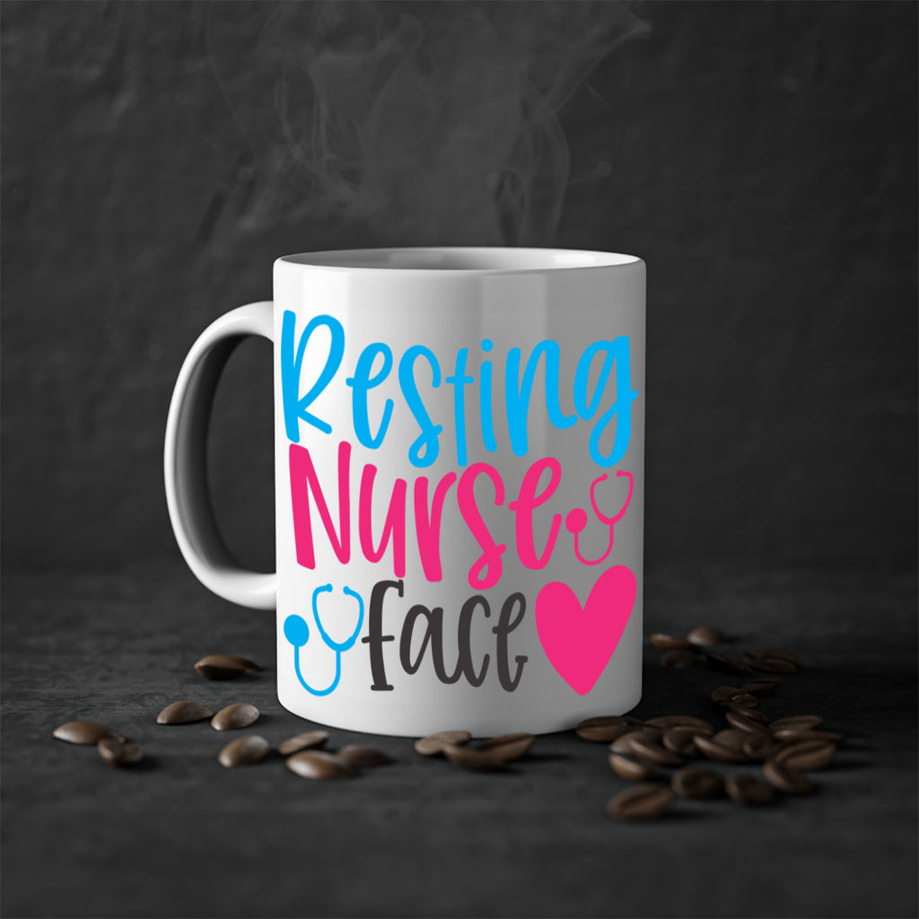 resting nurse face Style 355#- nurse-Mug / Coffee Cup