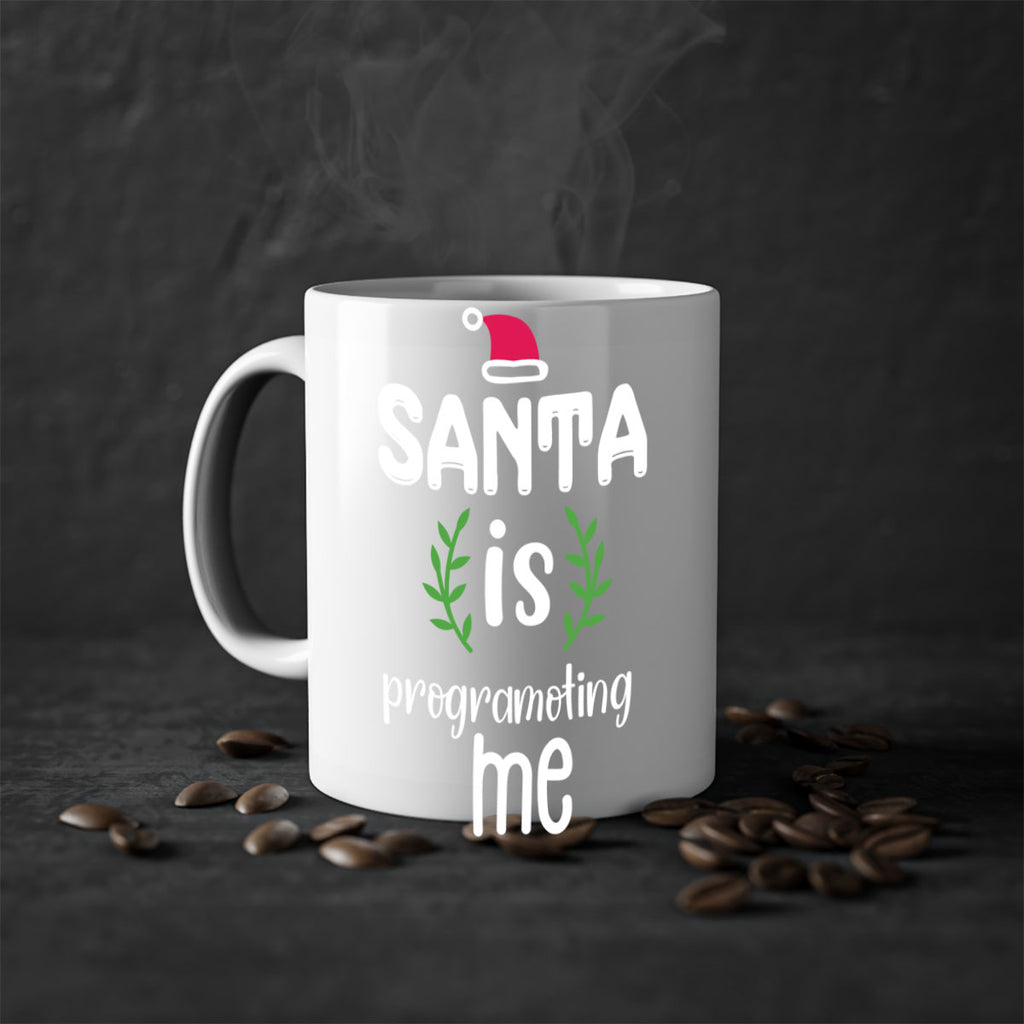 santa is programoting me style 606#- christmas-Mug / Coffee Cup