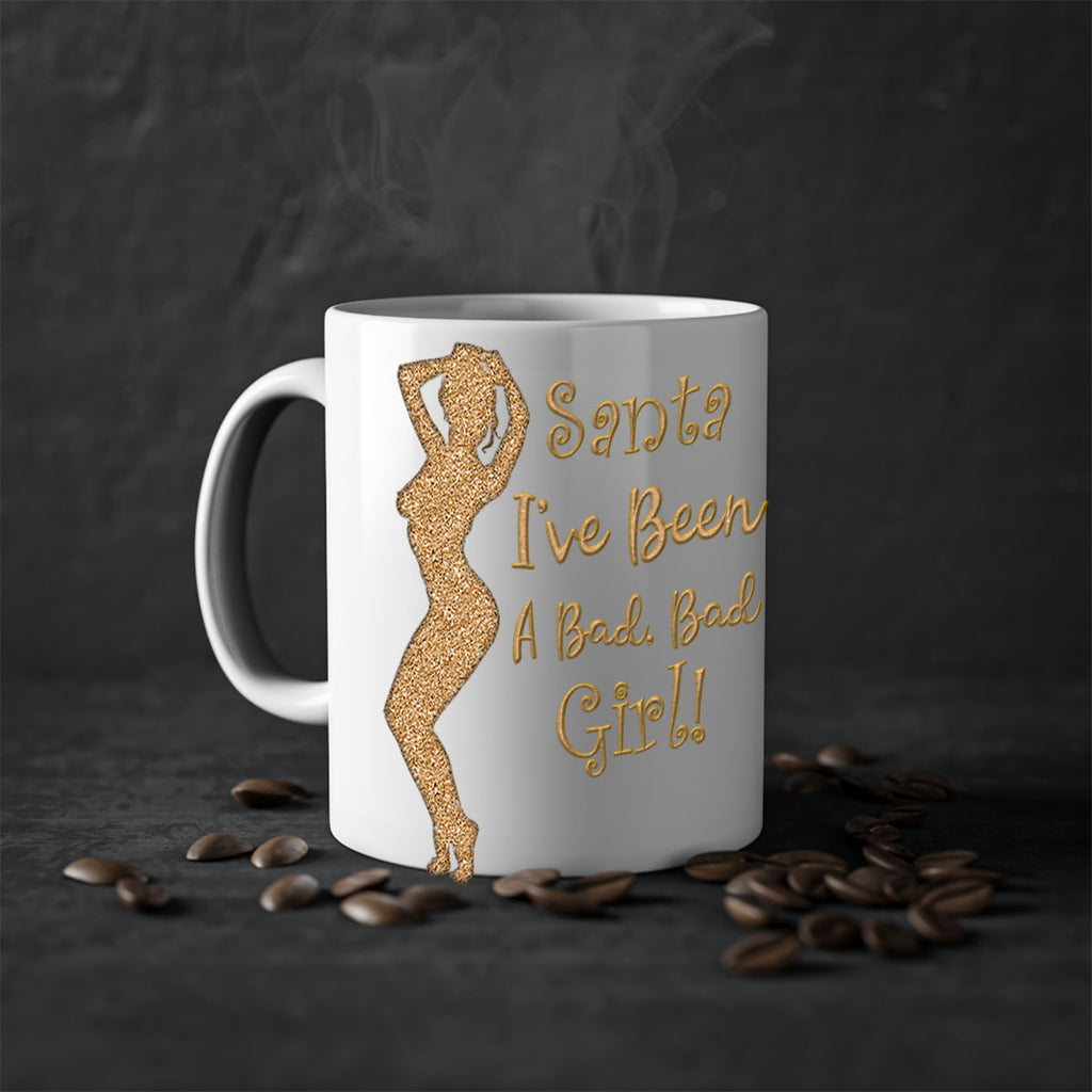 santa ive been a bad girl gold 448#- christmas-Mug / Coffee Cup