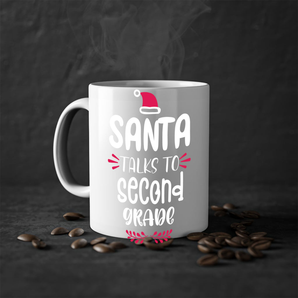 santa talks to second grade style 610#- christmas-Mug / Coffee Cup