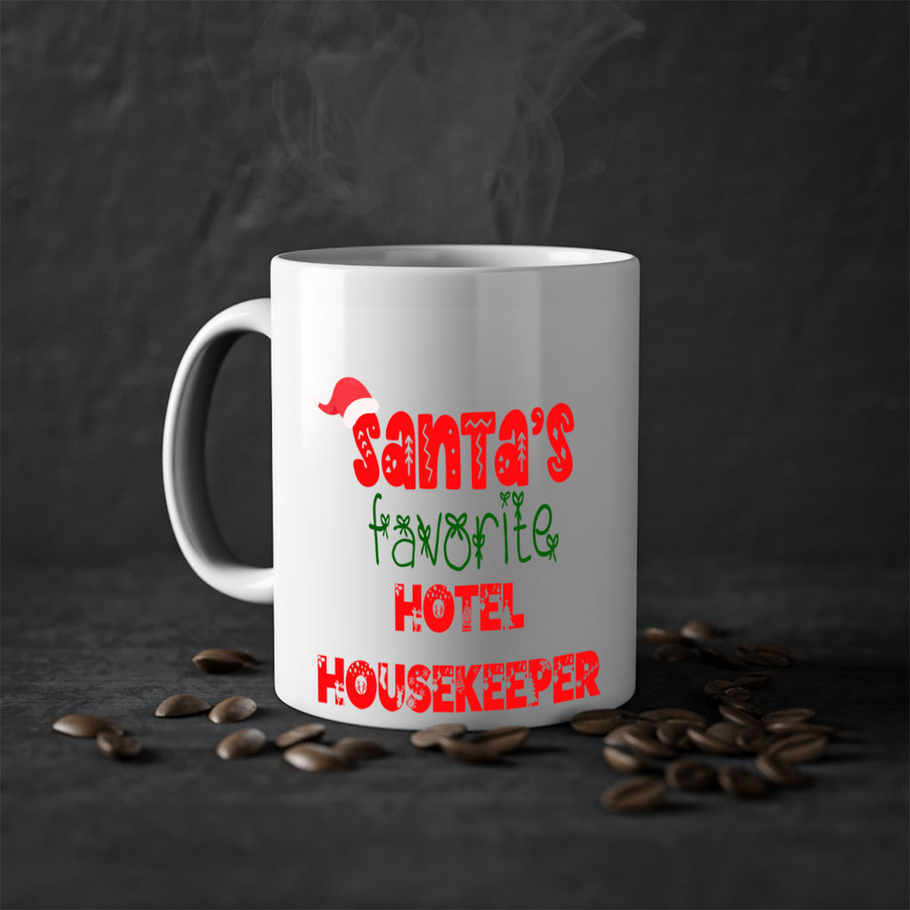 santas favorite hotel housekeeper style 876#- christmas-Mug / Coffee Cup