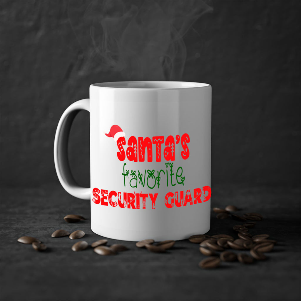 santas favorite security guard style 1074#- christmas-Mug / Coffee Cup