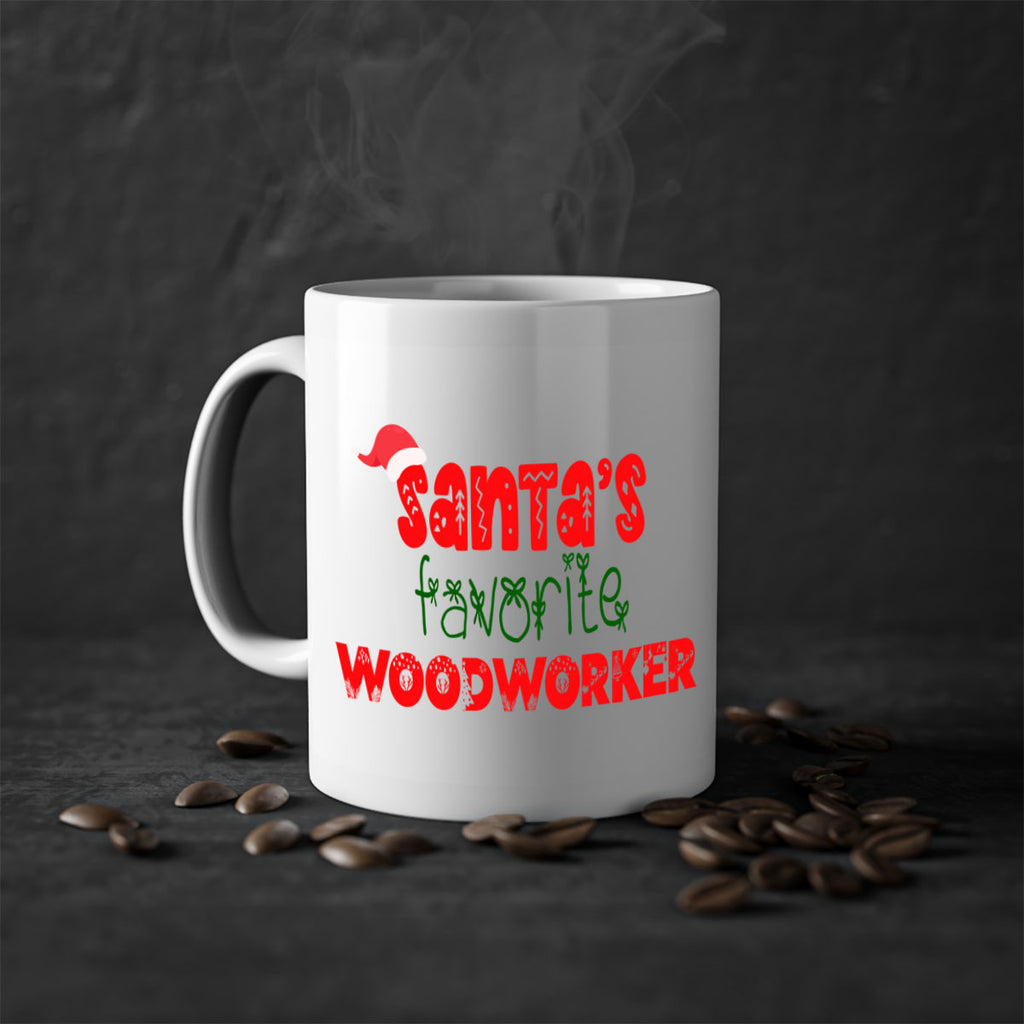 santas favorite woodworker style 1157#- christmas-Mug / Coffee Cup