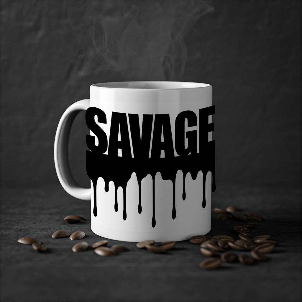 savage drip 41#- black words - phrases-Mug / Coffee Cup