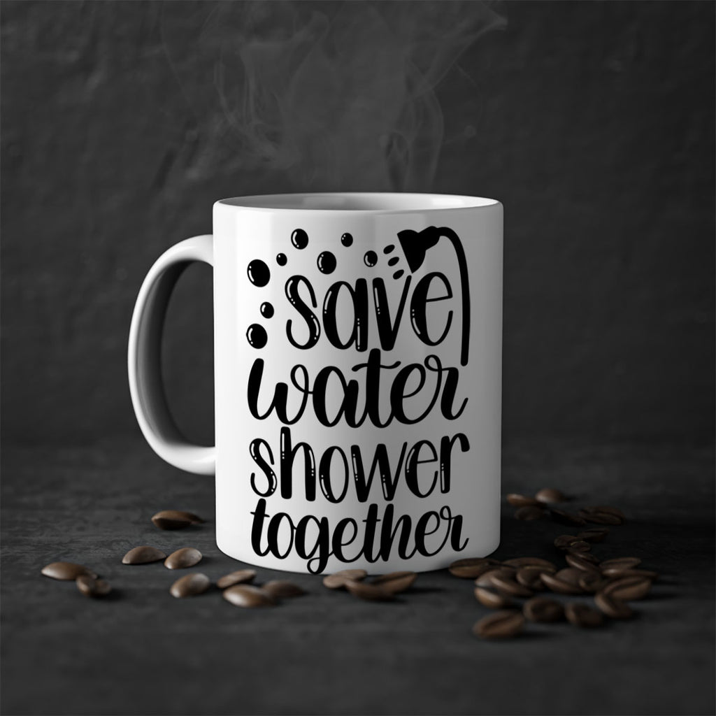 save water shower together 18#- bathroom-Mug / Coffee Cup