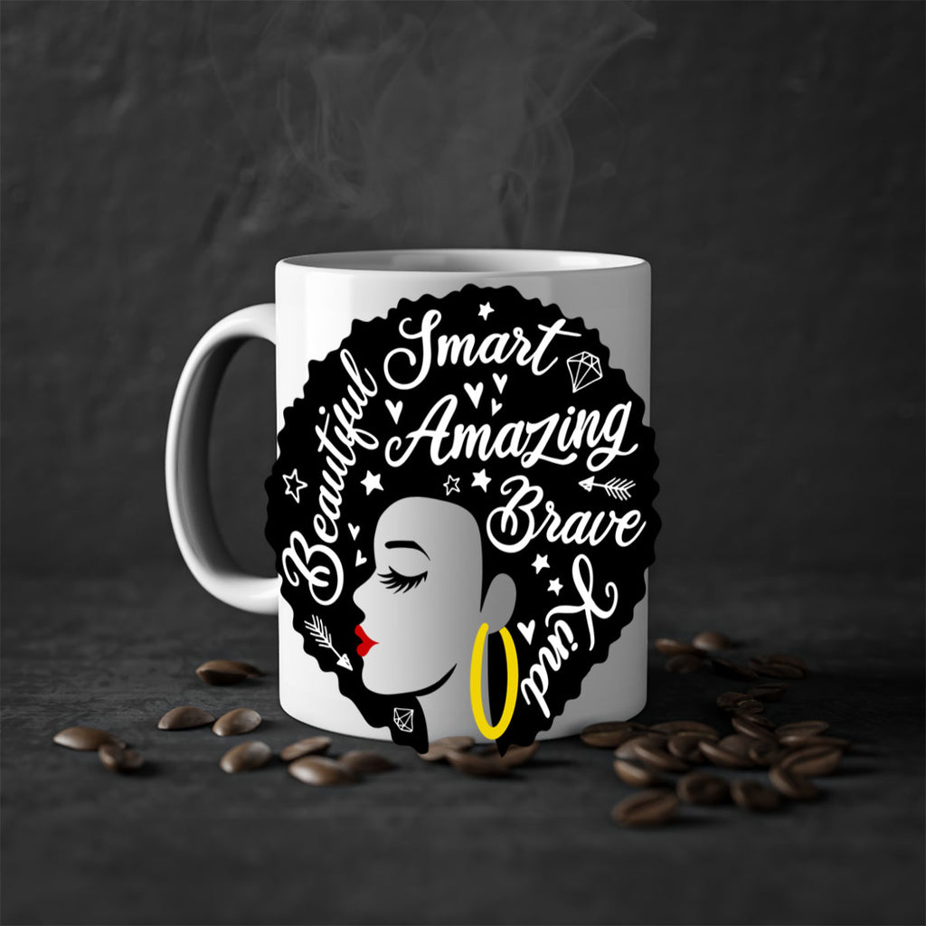 smart beautiful Style 5#- Black women - Girls-Mug / Coffee Cup