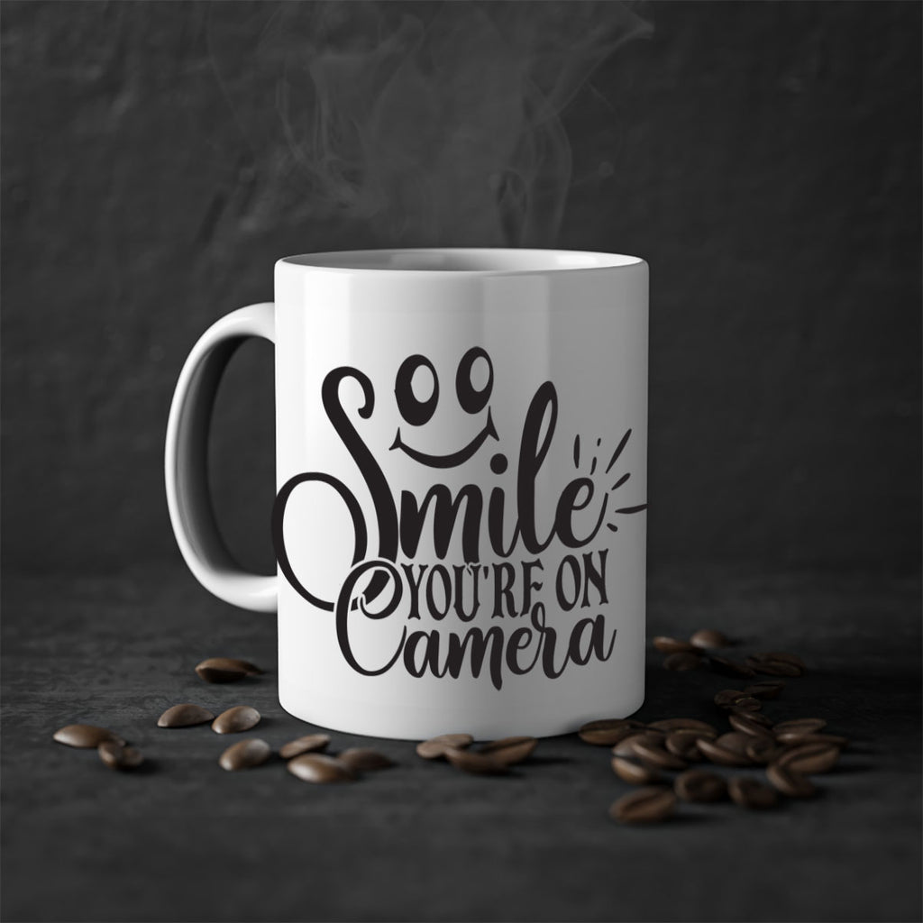 smile youre on camera 53#- home-Mug / Coffee Cup