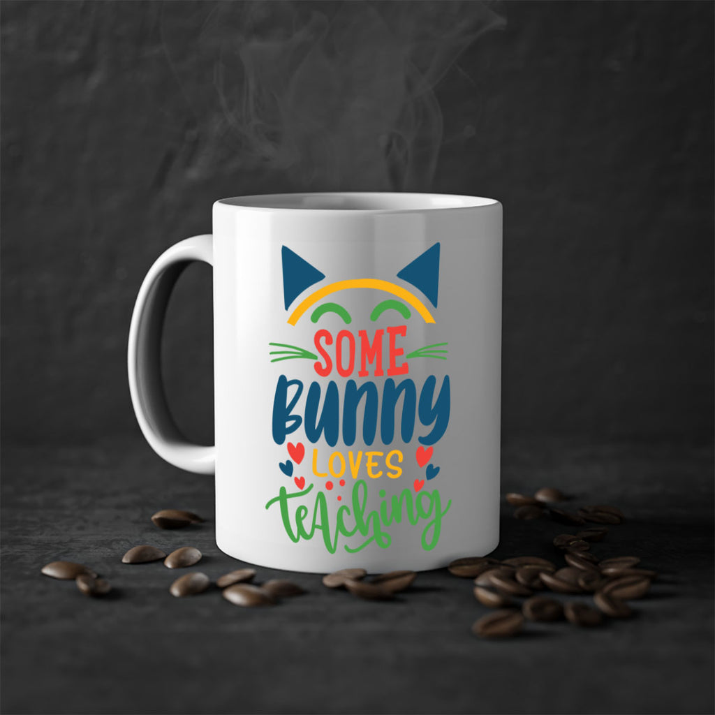 some bunny loves teaching Style 149#- teacher-Mug / Coffee Cup