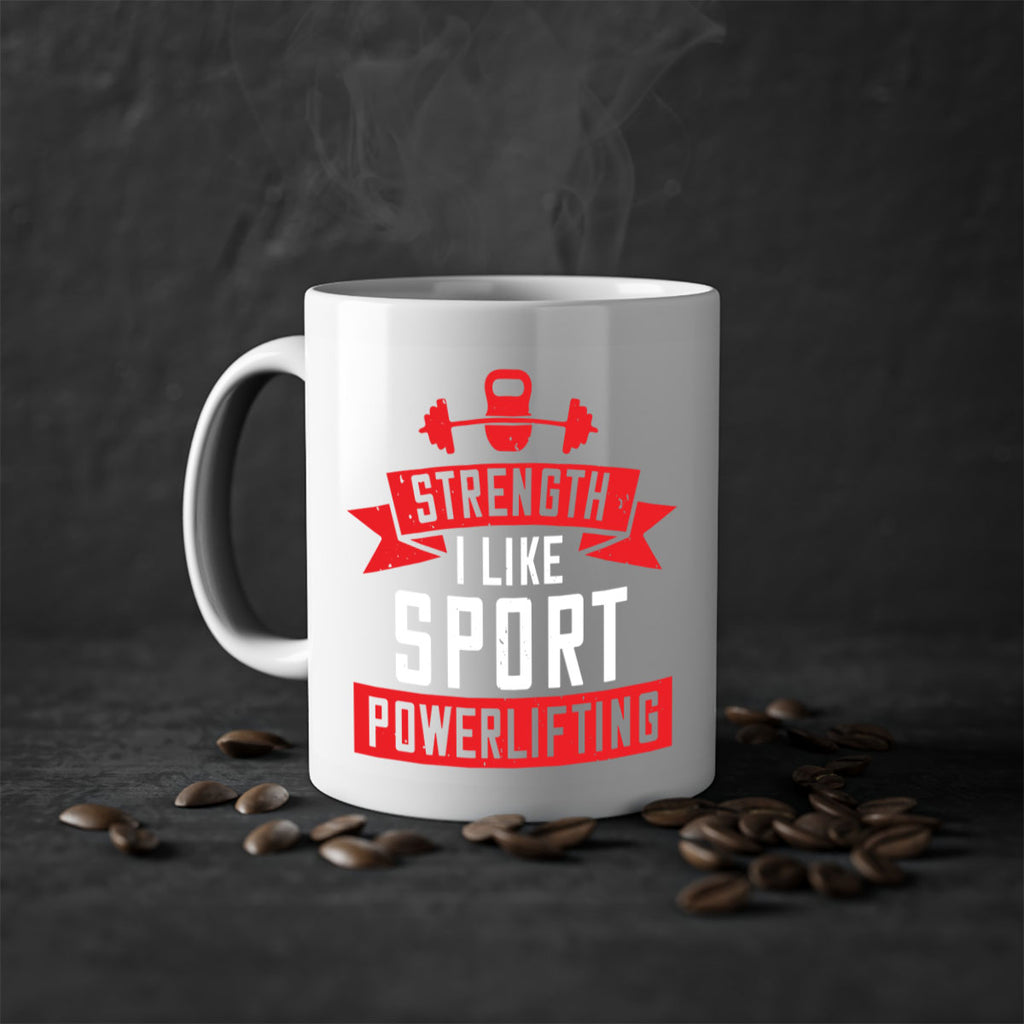 strength i like sport powerlifting 73#- gym-Mug / Coffee Cup