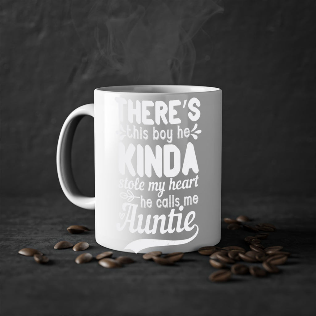 there’s this boy he kinda stole my heart he calls me auntie Style 21#- aunt-Mug / Coffee Cup