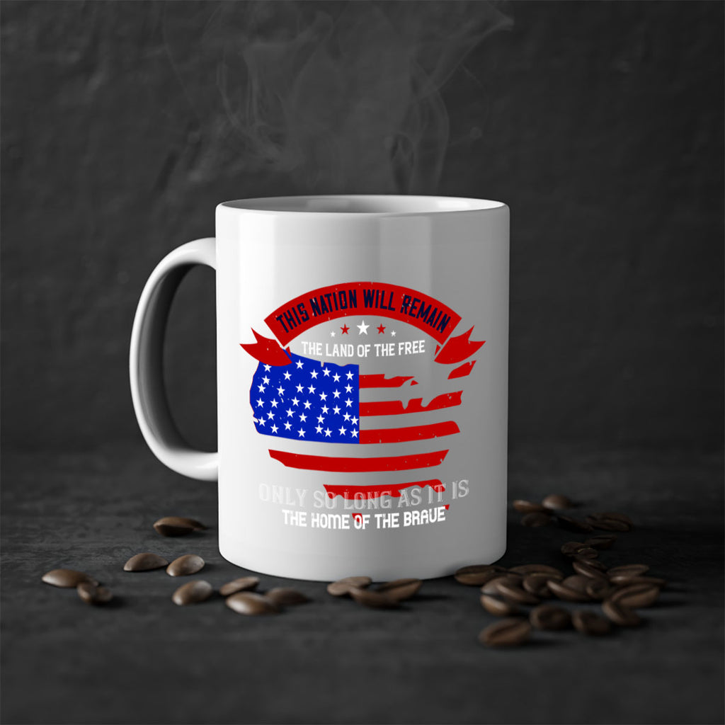 this nation will remain the land of the free only so long as it is the home of the brave 84#- veterns day-Mug / Coffee Cup
