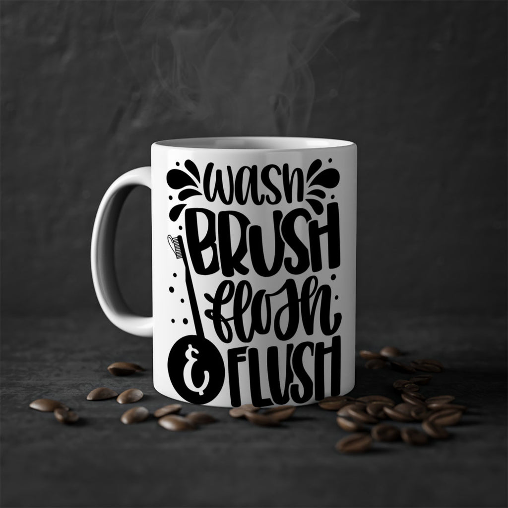 wash brush flosh flush 9#- bathroom-Mug / Coffee Cup