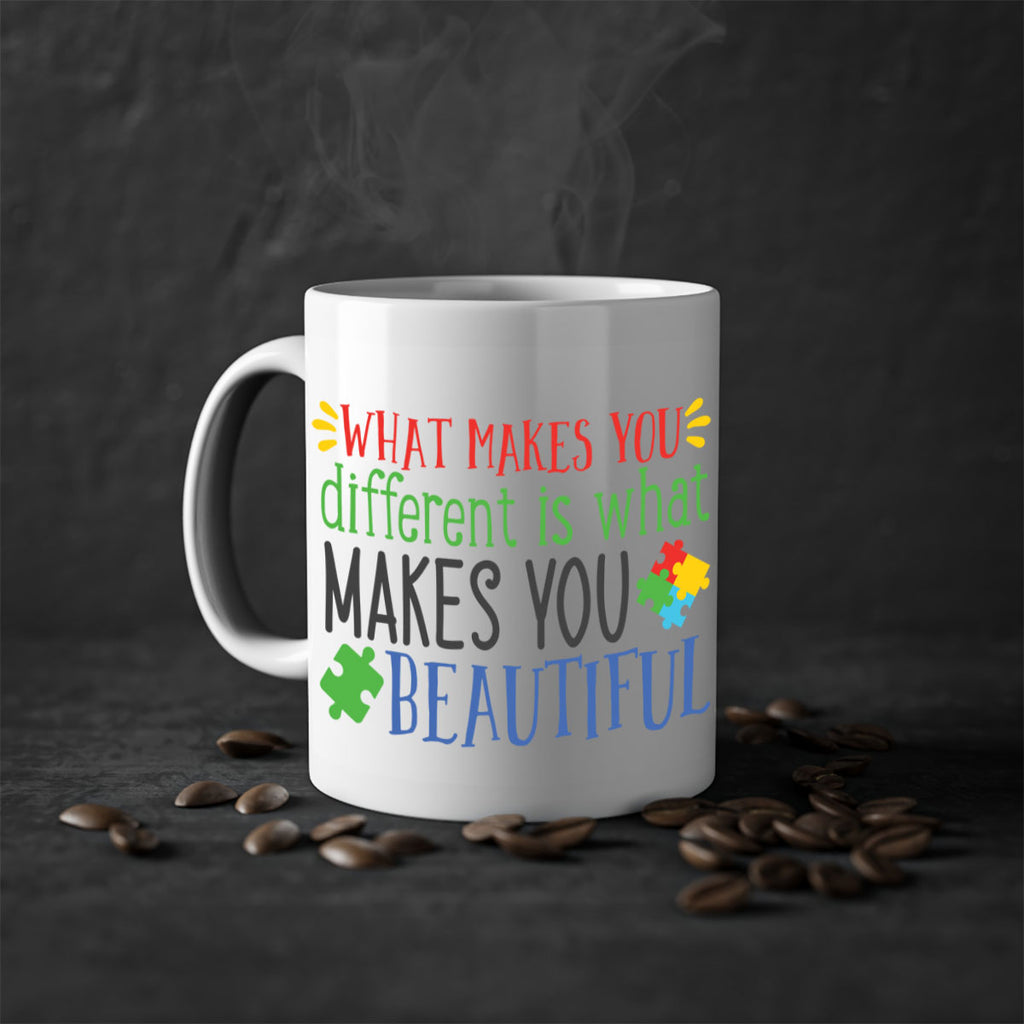 what makes you different is what makes you beautiful Style 3#- autism-Mug / Coffee Cup