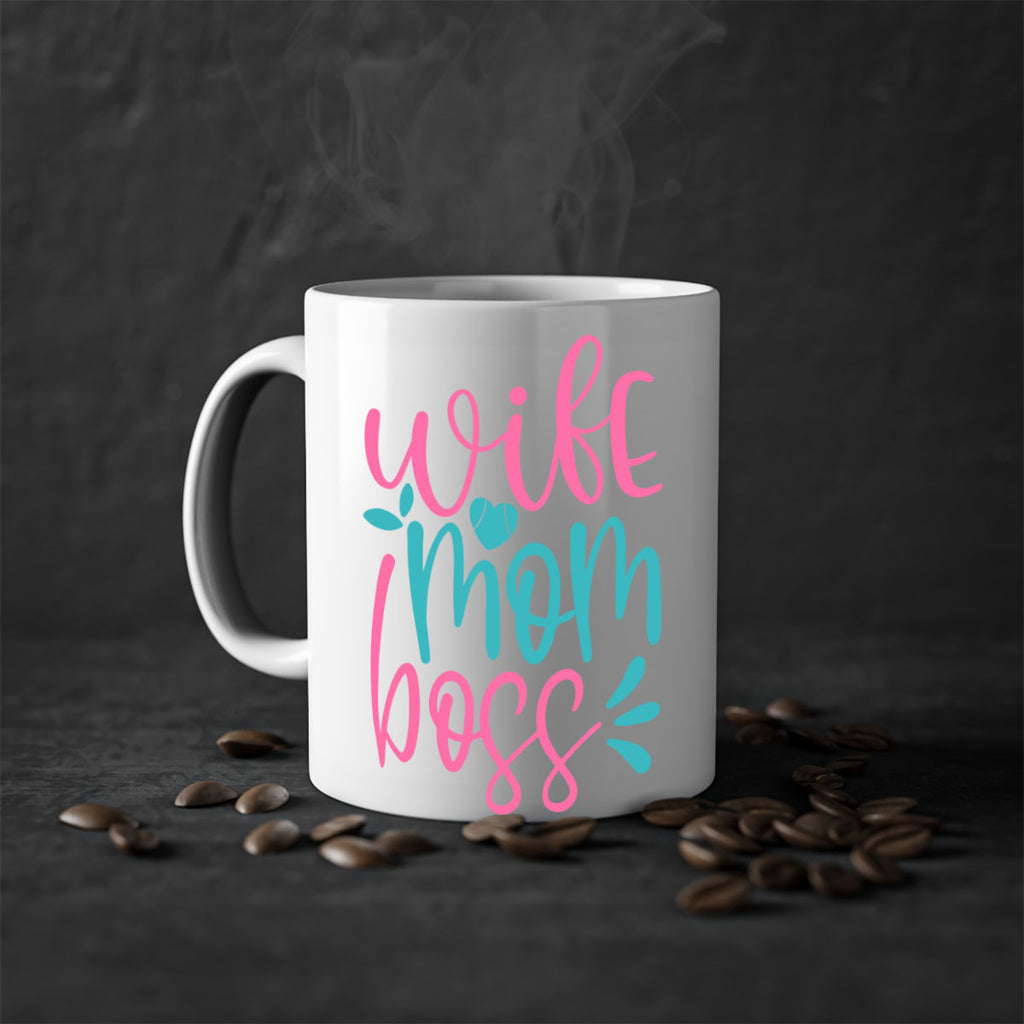 wife mom boss 298#- mom-Mug / Coffee Cup
